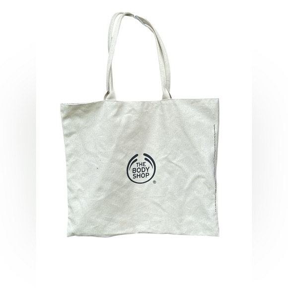 The Body Shop Cream and Pink Canvas Tote - Picture 3 of 3